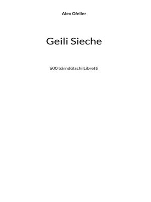 cover image of Geili Sieche